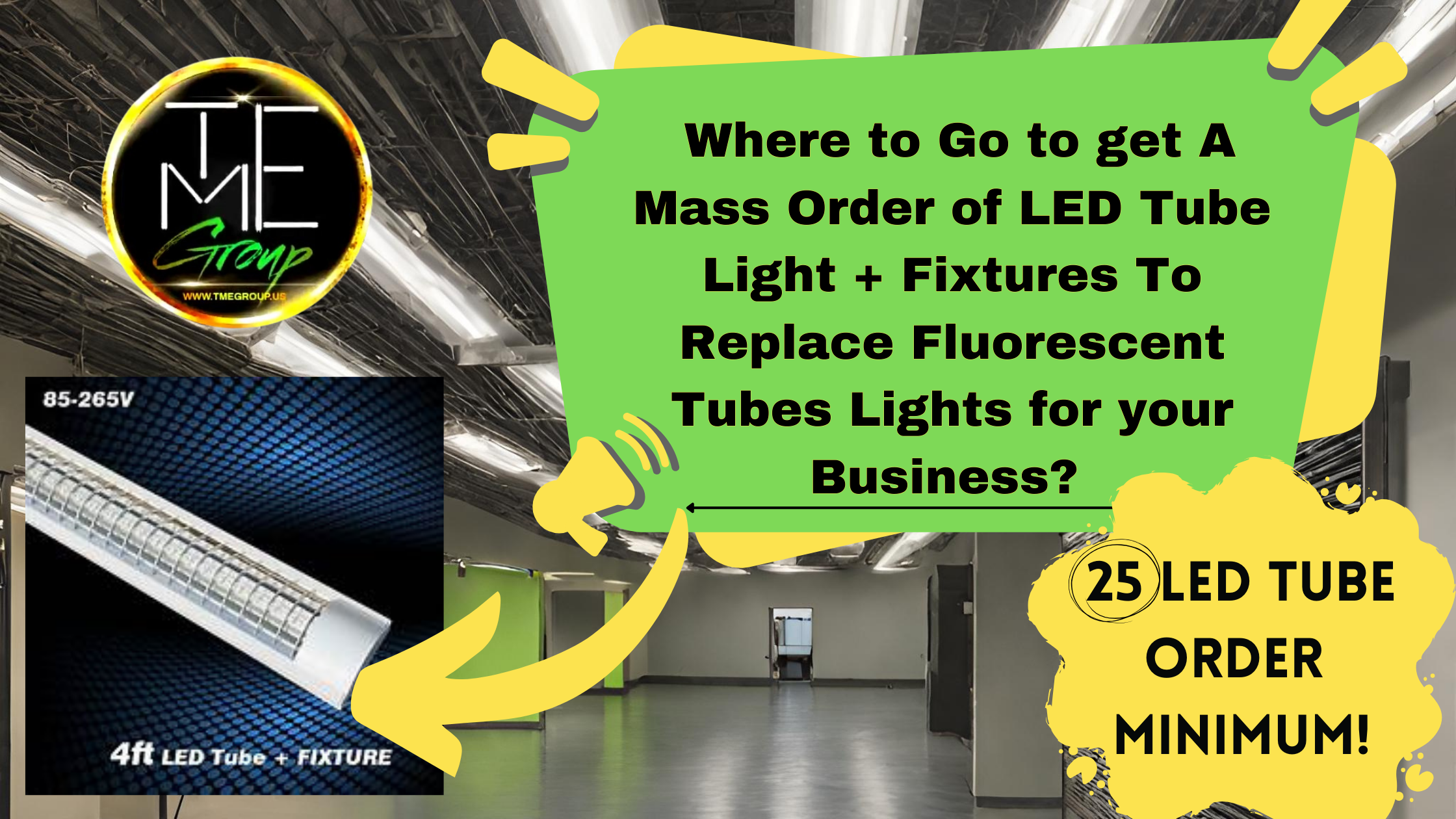 You are currently viewing LED Tube Light Fixture: Where Can I Get a Large Order of LED Tube Light Fixtures to Replace My Fluorescent Tube Lights for My Business?